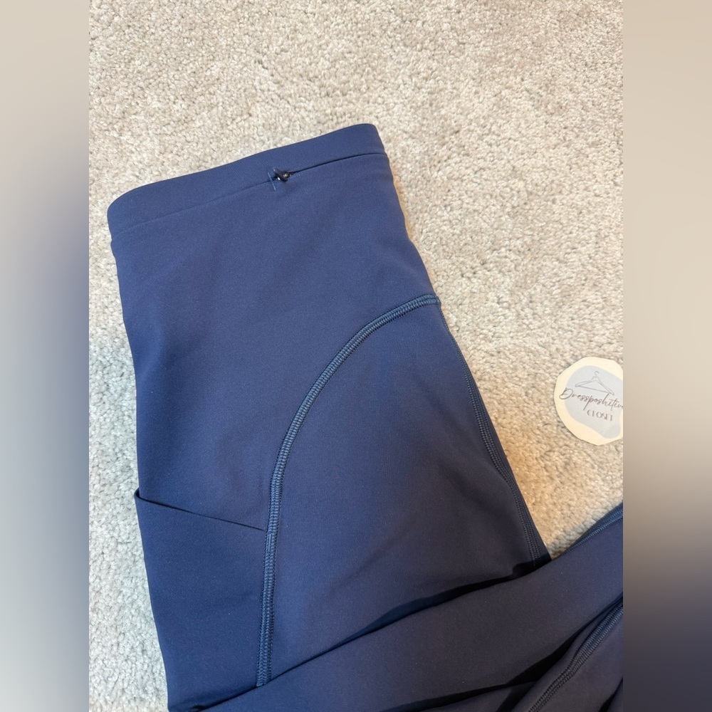 Lululemon Mineral Blue Reflective Align Leggings (Pockets) Back Zipper - Picture 3 of 6